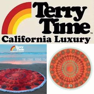 Terry Time Lynne Round Beach Towel Blanket